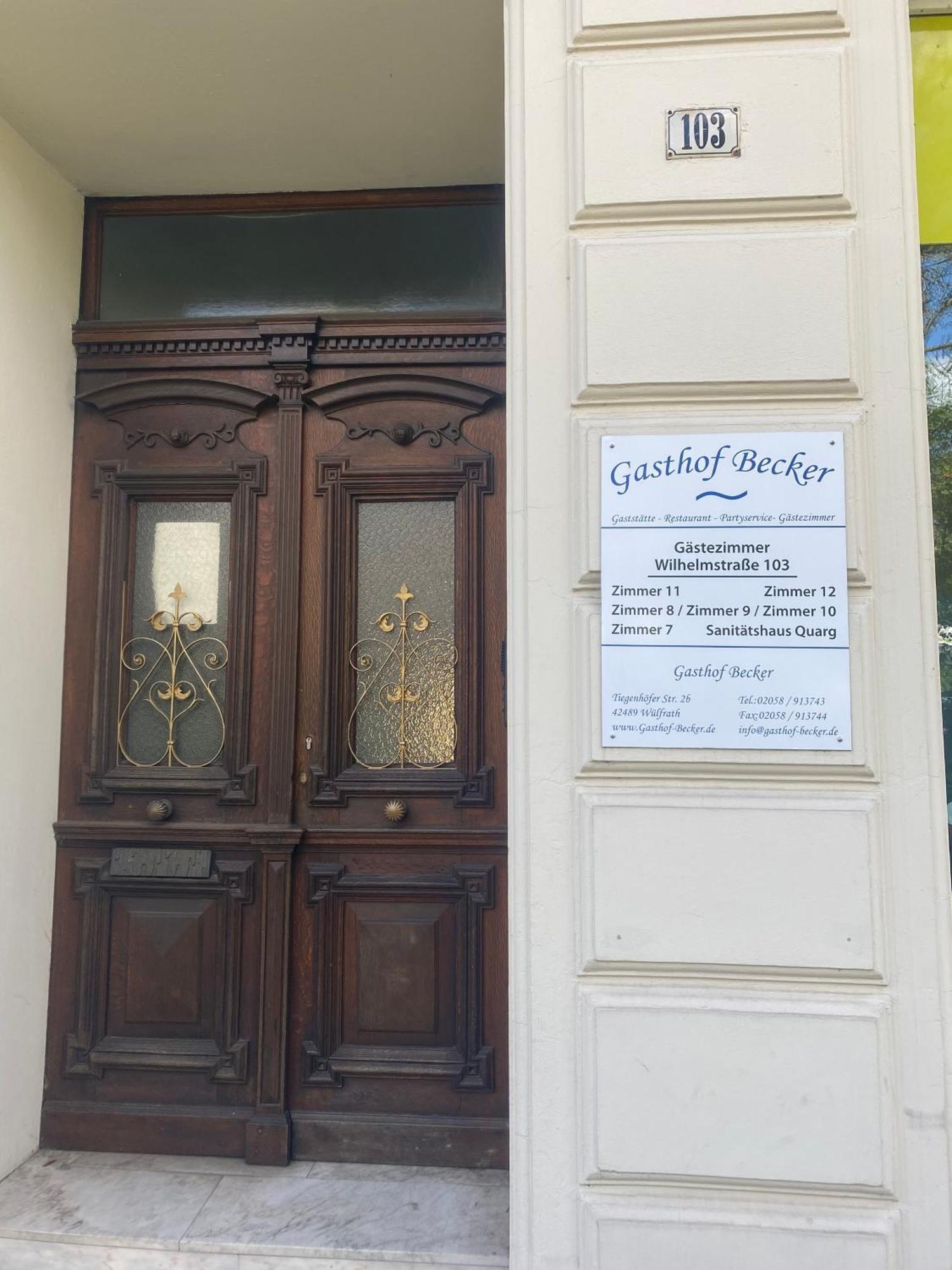 Hotel Gaestezimmer Gasthof Becker à Wulfrath Extérieur photo